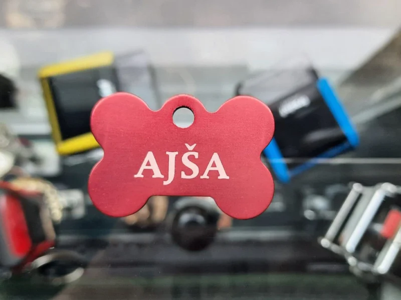 Kost, aluminij, VEČJA  38 x 25 mm